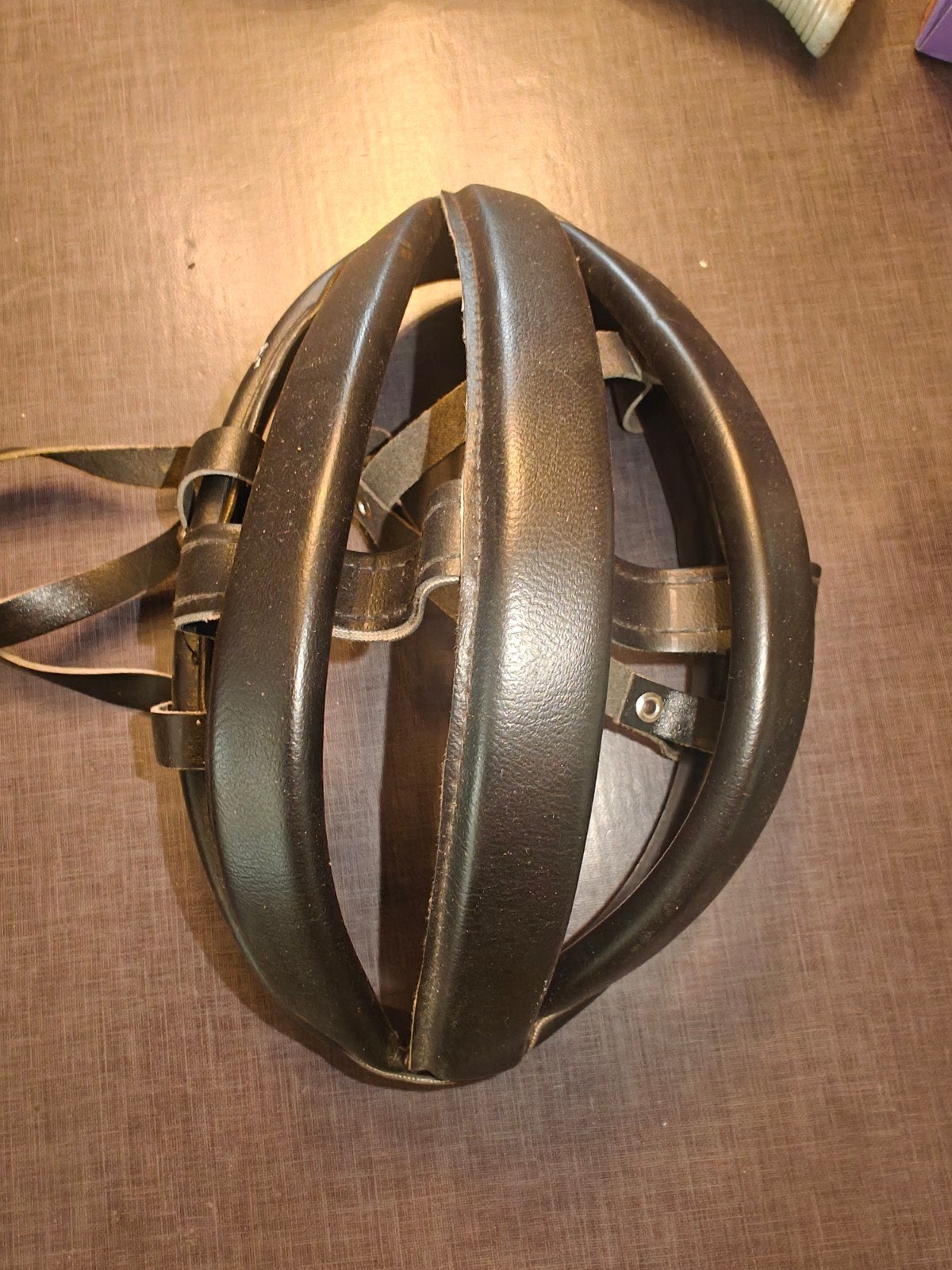 retro worstenhelm / oude helm maat 56, Ophalen of Verzenden, Gebruikt, Frame
