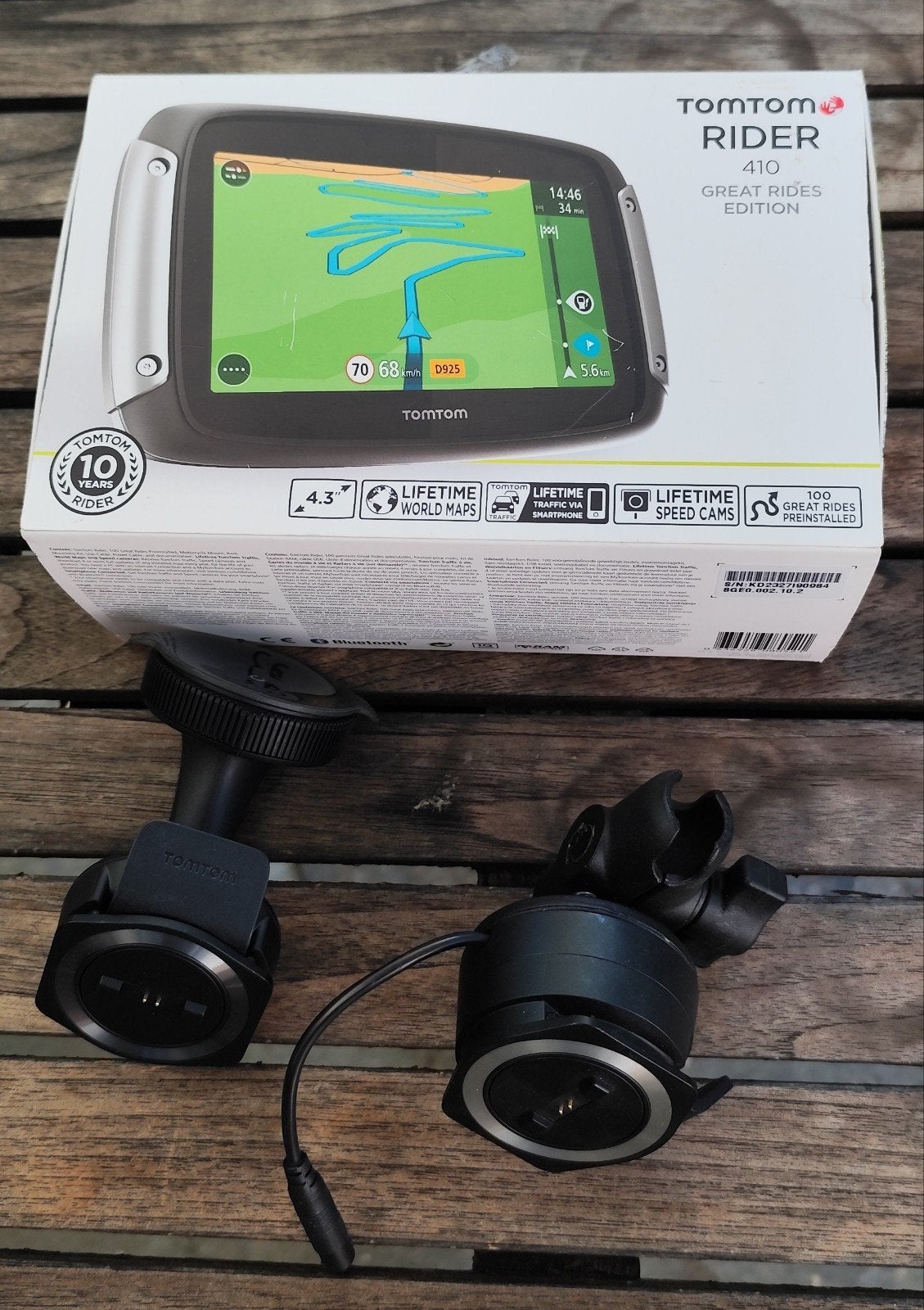 Tomtom rider 410 Great Rides Edition, Motoren, Accessoires | Navigatiesystemen, Ophalen of Verzenden, Zo goed als nieuw