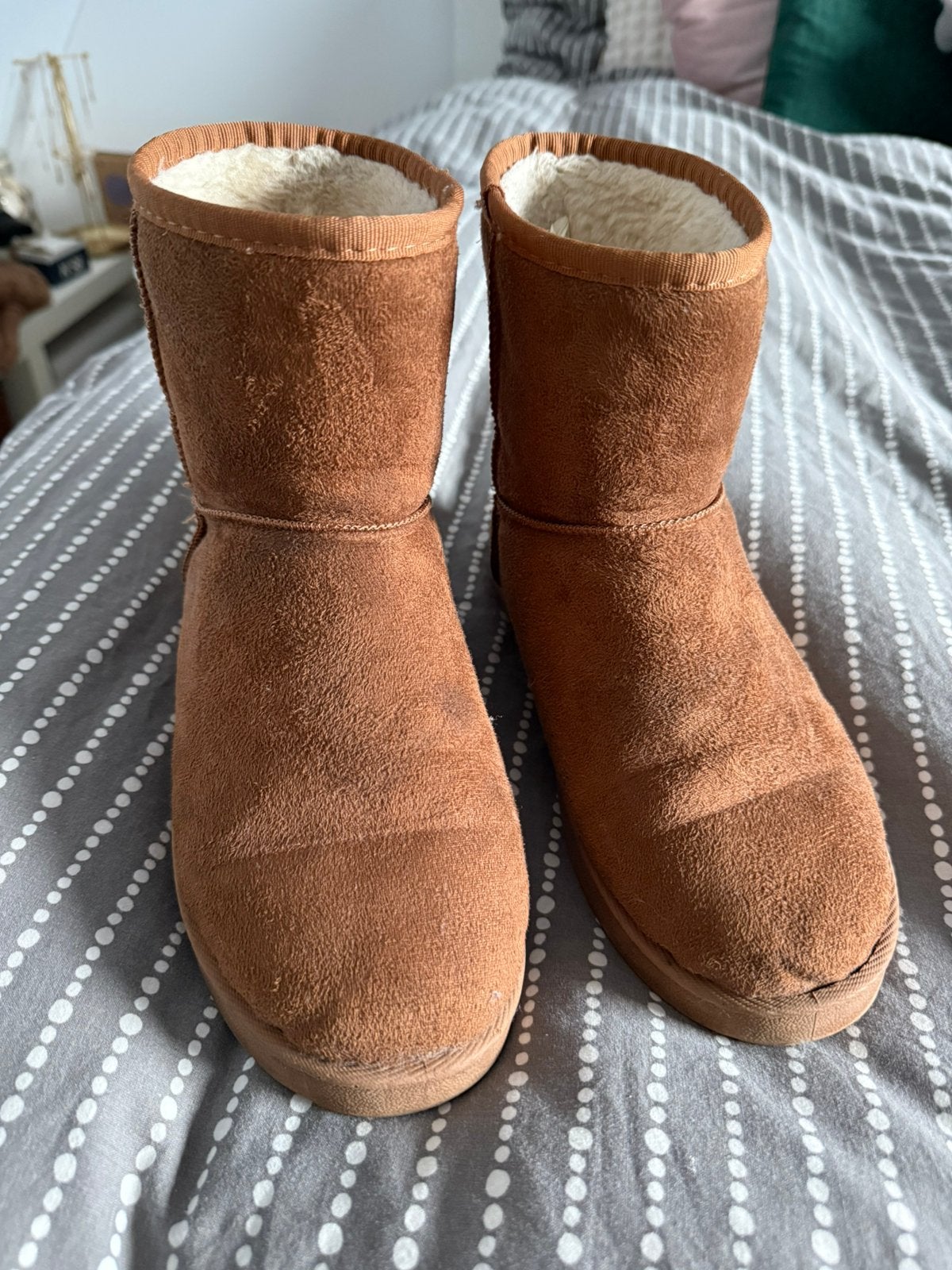 Warme laarsjes maat 38, Kleding | Dames, Bruin, Lage of Enkellaarzen, Ophalen of Verzenden, Gedragen