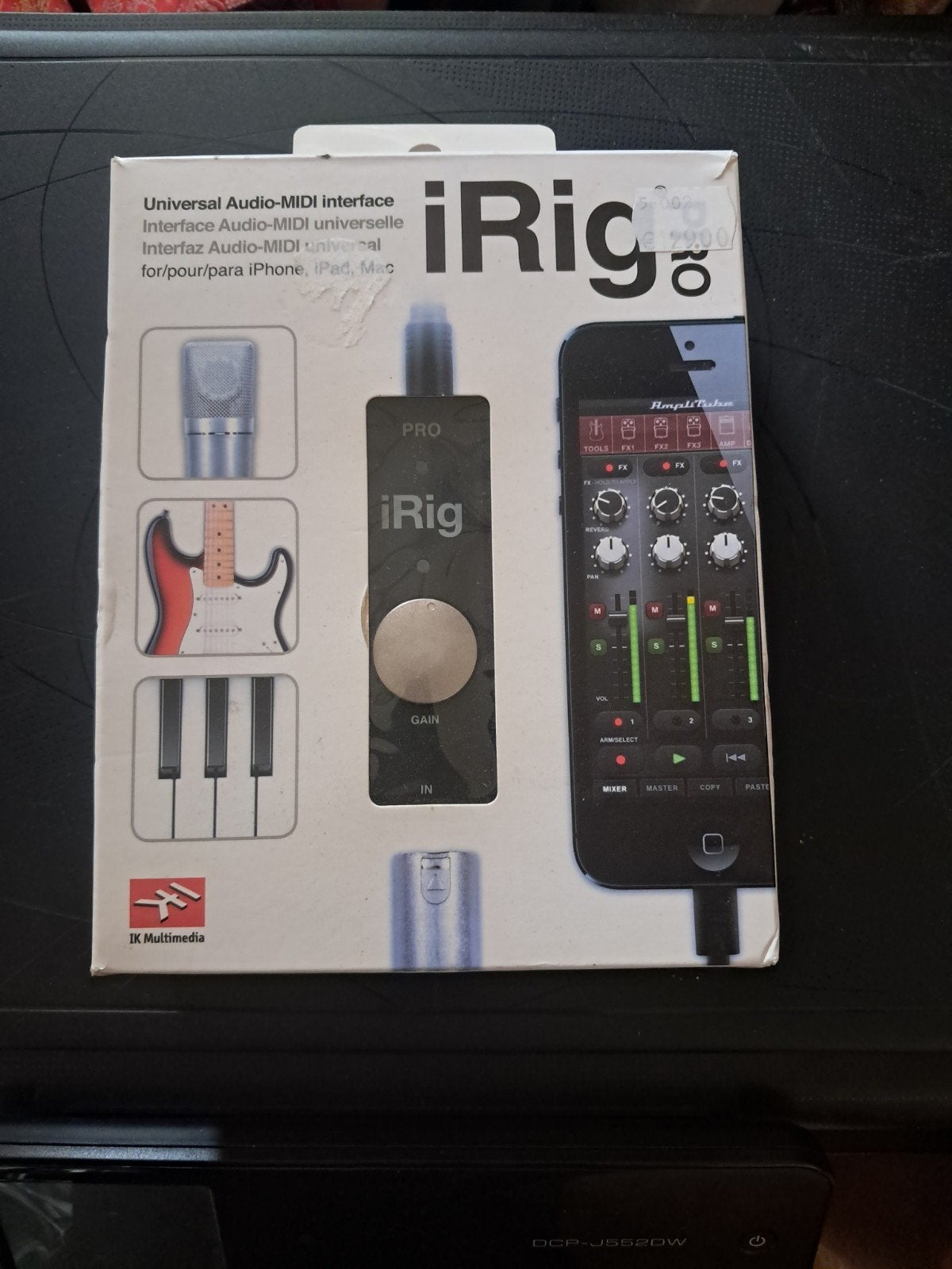 iRig Pro Universele Audio-MIDI Interface voor iOS/Mac, Ophalen of Verzenden, Zo goed als nieuw, Minder dan 5 kanalen, Microfooningang