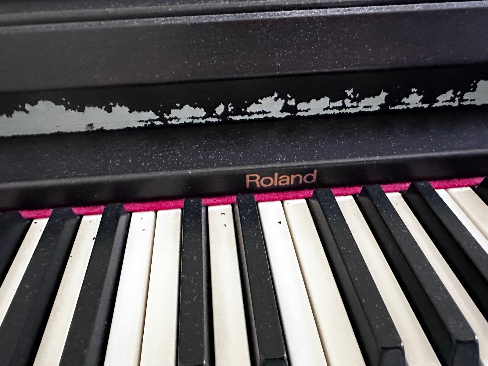 Roland elektrische piano met kruk, Ophalen, Gebruikt, Zwart, Digitaal