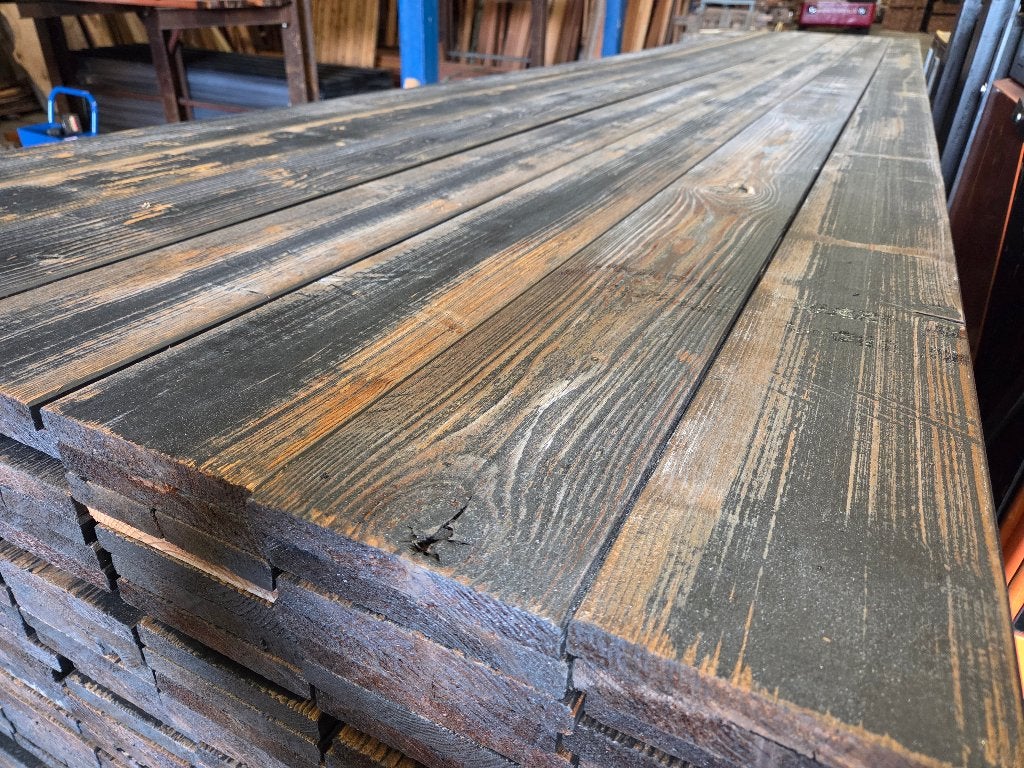 Gebruikt hout Thermo Vuren 18x68mm, 18x90mm, 18x140mm. Op=Op, Tuin en Terras, Ophalen of Verzenden, Gebruikt, 250 cm of meer, Planken