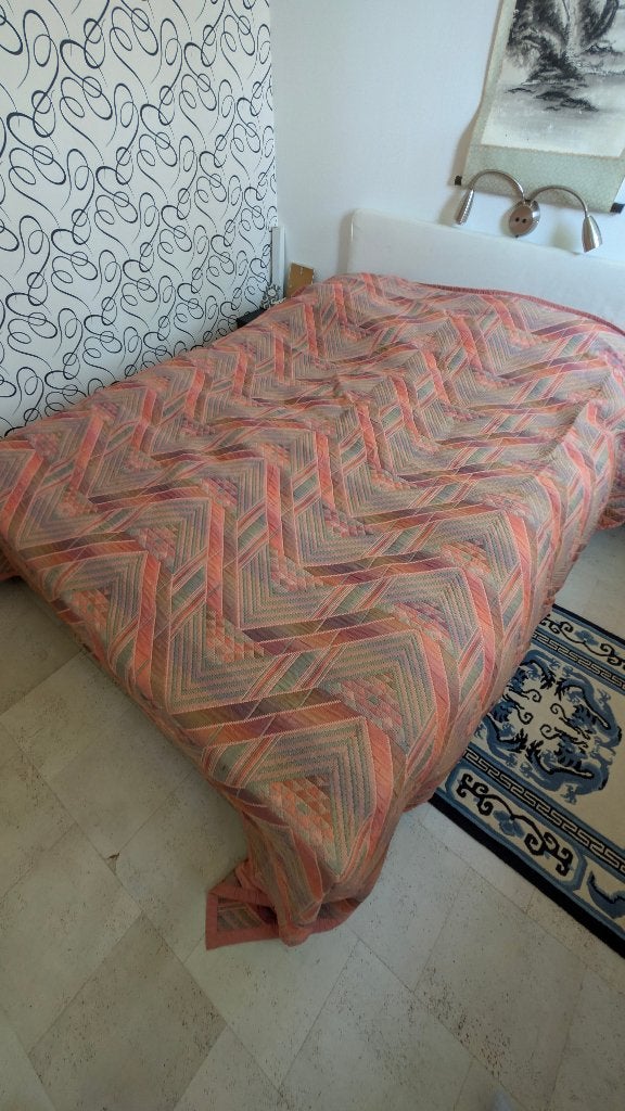 Patchwork Plaid/Sprei Gewatteerd, Ophalen, Gebruikt