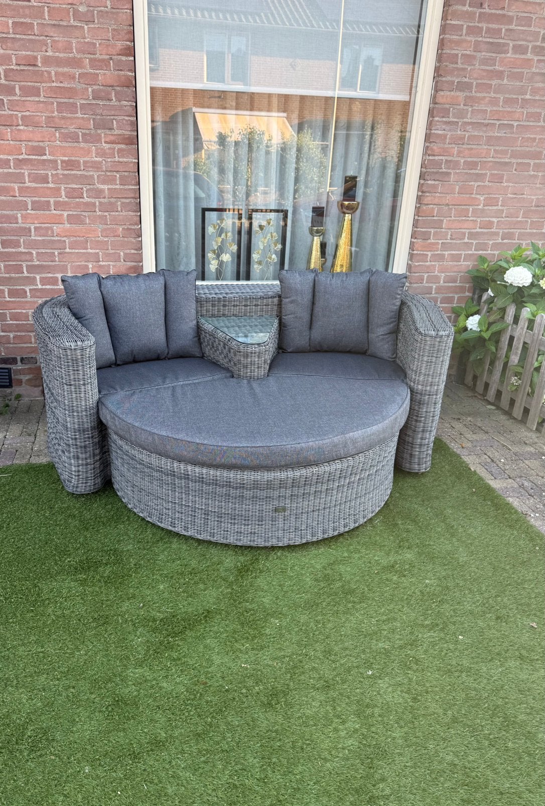 Bellagio love seat met bijpassend dienblad, Tuin en Terras, Zo goed als nieuw, Loungeset, Wicker, Ophalen