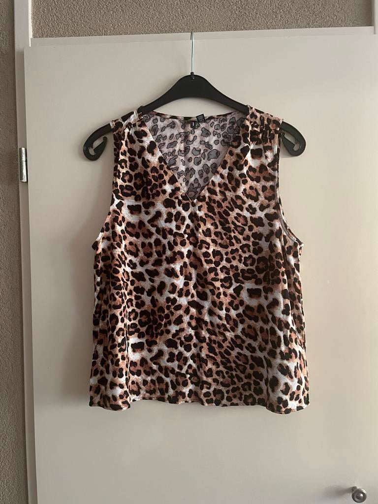 Vero Moda Tijgerprint Set: Top (XL) & Broek (XXL), Kleding | Dames, Tops, Bruin, Maat 46/48 (XL) of groter, Ophalen of Verzenden