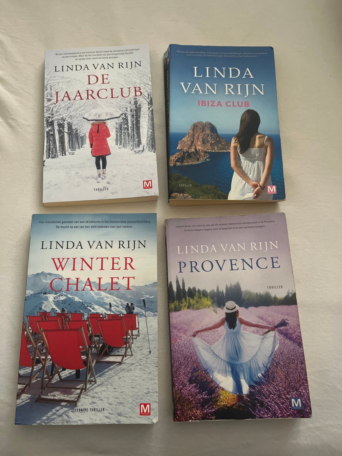 Linda van Rijn Thriller Boeken Set - 4 Stuks, Ophalen of Verzenden, Gelezen