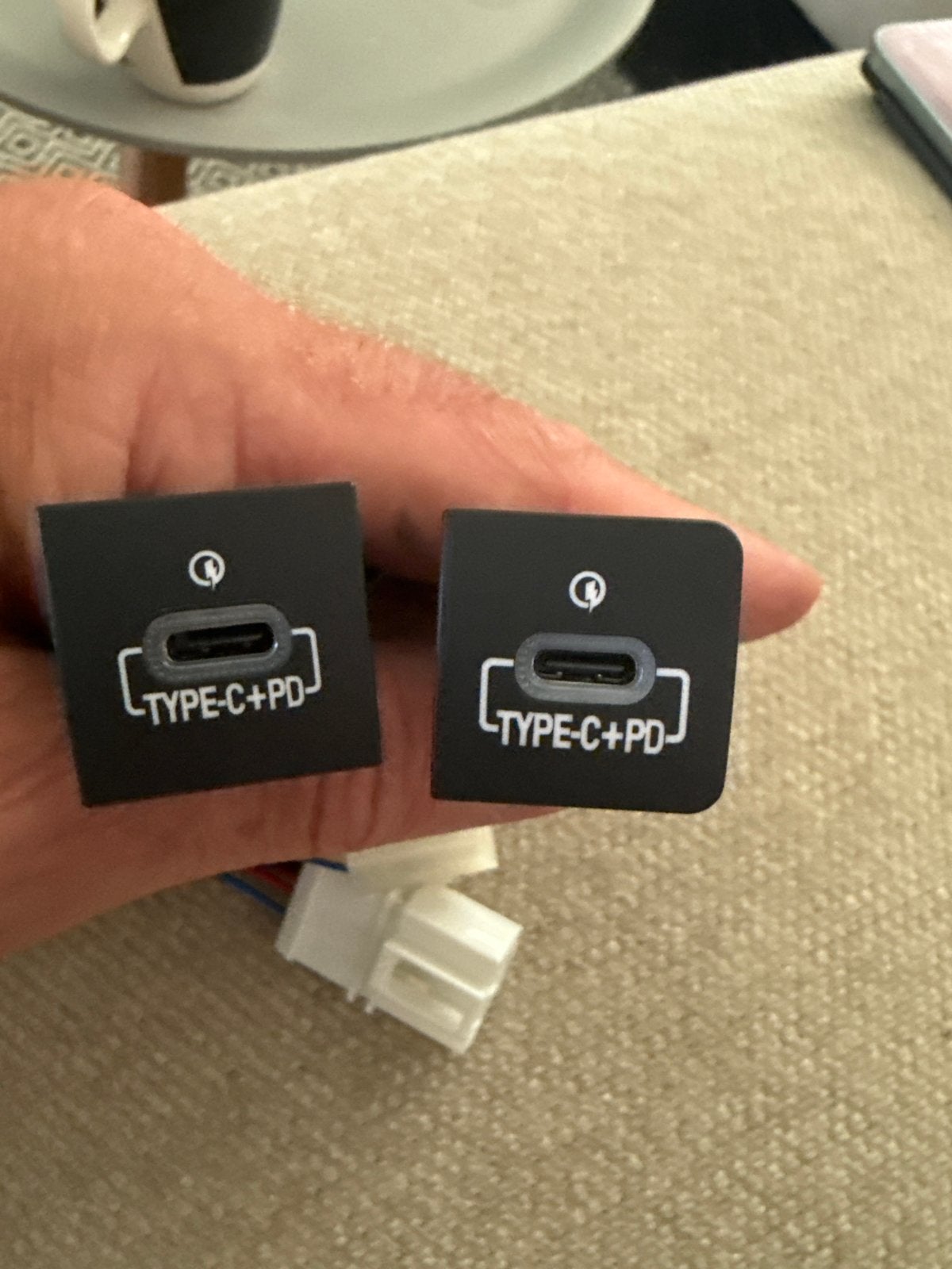 2x USB-C Quick Lader Knoppen VW Golf 6 & Jetta (2006-2012), Auto-onderdelen, Ophalen of Verzenden, Nieuw, Volkswagen
