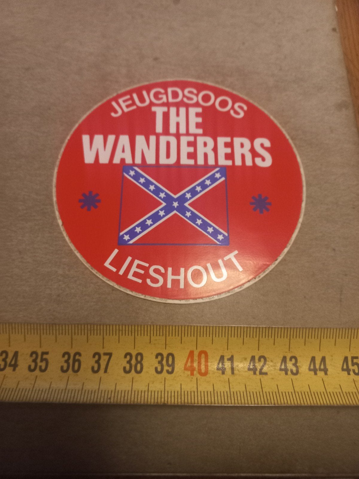 Vintage sticker Jeugdsoos The Wanderers Lieshout, Ophalen of Verzenden, Gebruikt, Overige typen