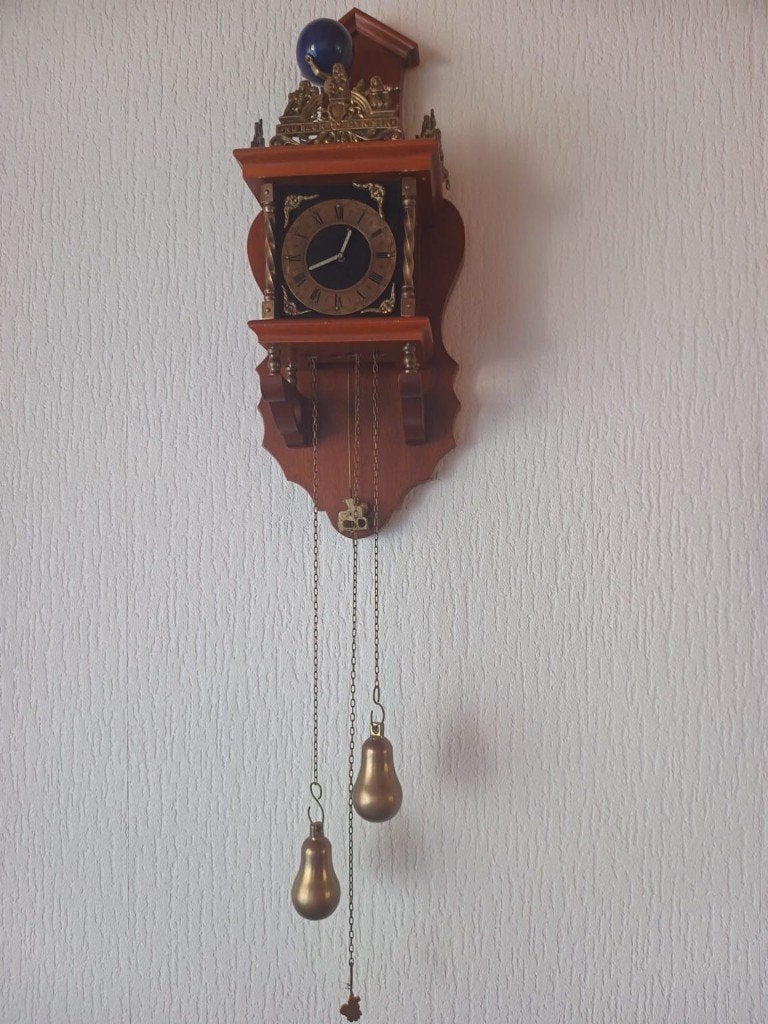 Zaanse wandklok - gereviseerd -, Antiek en Kunst, Ophalen