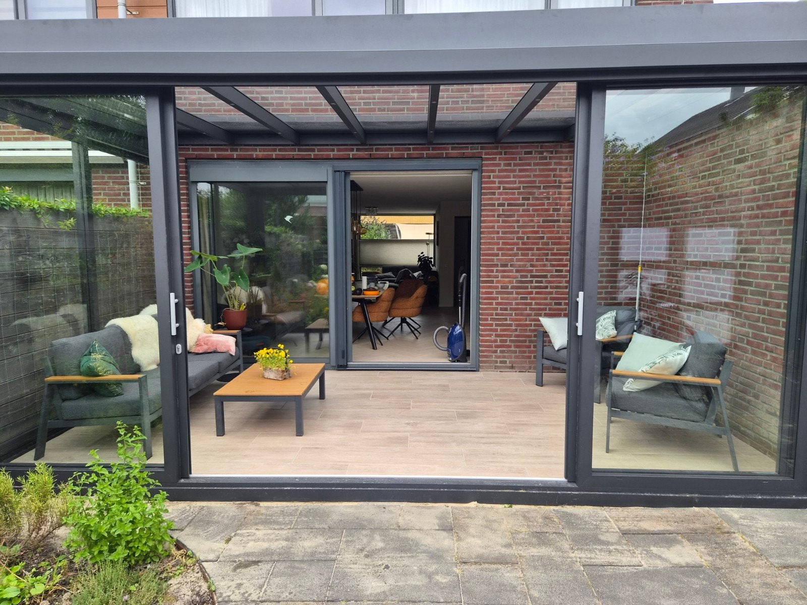 4 delige tuinset, Ophalen, 5 zitplaatsen, Gebruikt, Aluminium