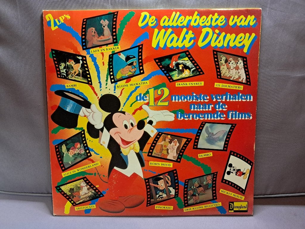 lp. allerbeste van Walt Disney. 12 mooiste verhalen 2LP. ex+, Gebruikt, Overige genres, Ophalen of Verzenden, 12 inch