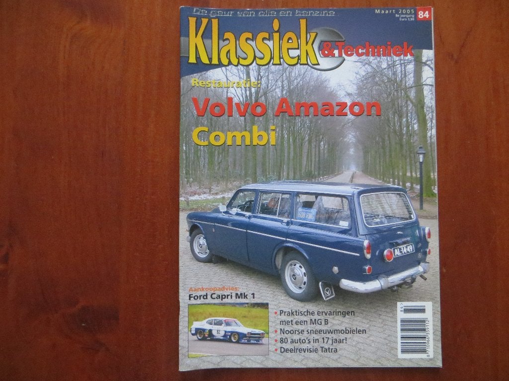 Klassiek & Techniek 84 Volvo Amazon Combi, Ford Capri Mk1, Ophalen of Verzenden, Nieuw, Ford