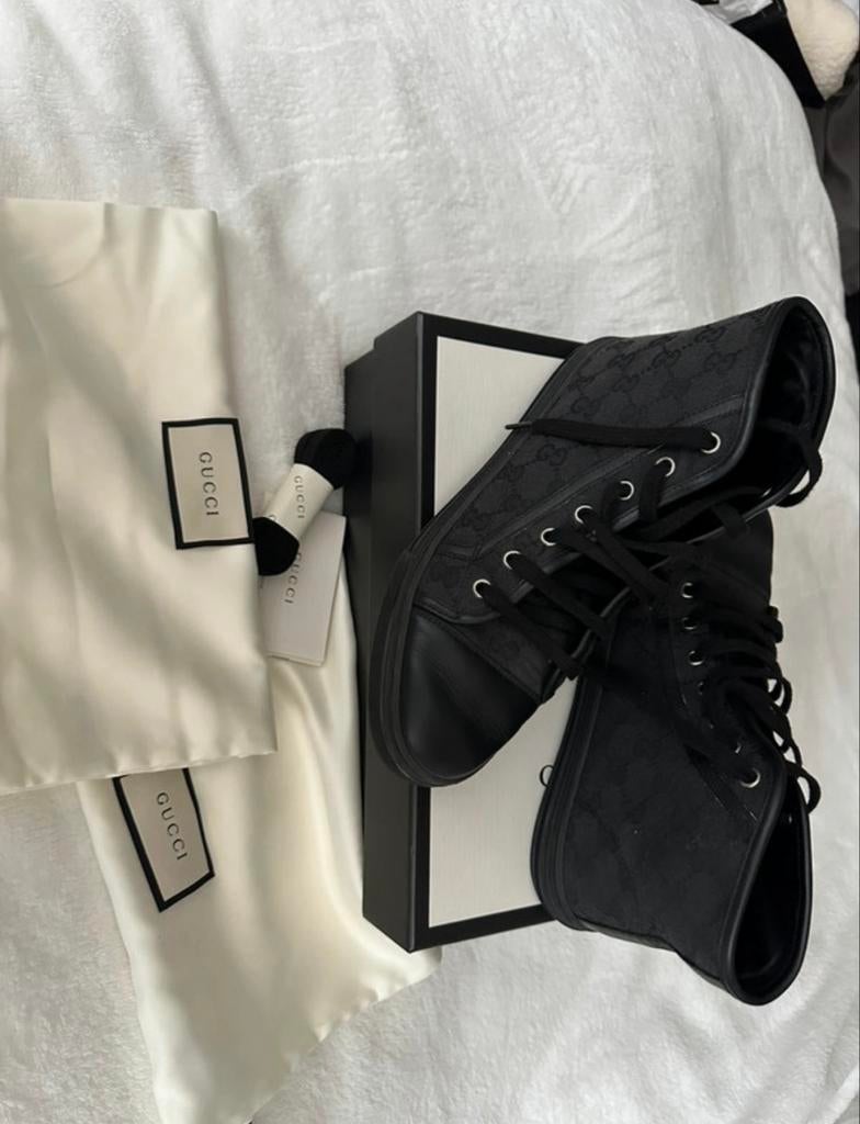 Originele Gucci sneakers maat 38, Kleding | Dames, Ophalen of Verzenden, Gedragen, Zwart, Sneakers of Gympen
