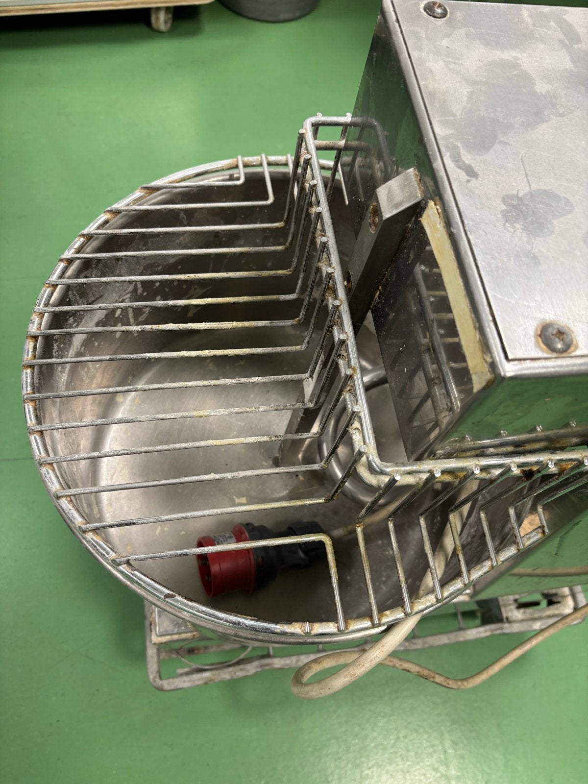 Professionele RVS Spiraalkneder (Deegmachine) - Model L 20, Witgoed en Apparatuur, 4 liter of meer, Ophalen, Gebruikt, 1 snelheid