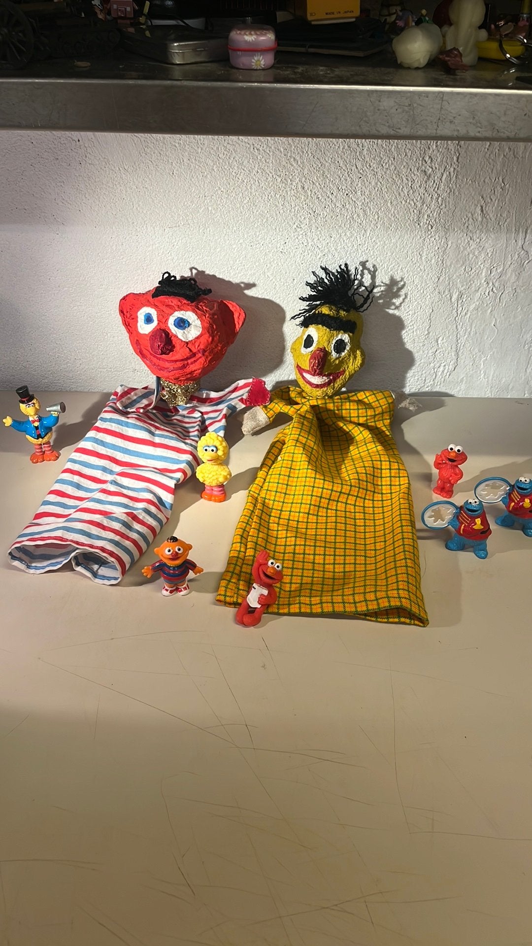 Vintage Sesamstraat handpoppen en figuren, Verzamelen, Poppetjes en Figuurtjes, Ophalen of Verzenden, Zo goed als nieuw