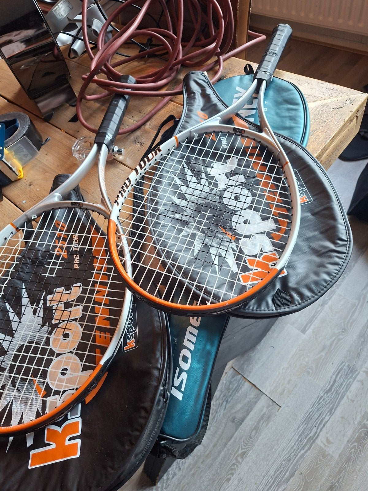 Twee tennisrackets met hoezen - Pro Kennex, Ophalen of Verzenden, Gebruikt