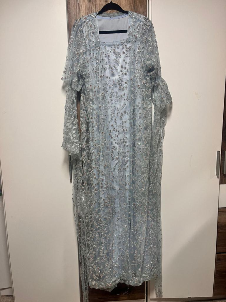 Prachtige Koerdische jurk met glitters, Kleding | Dames, Jurken, Blauw, Maat 42/44 (L), Ophalen of Verzenden, Zo goed als nieuw