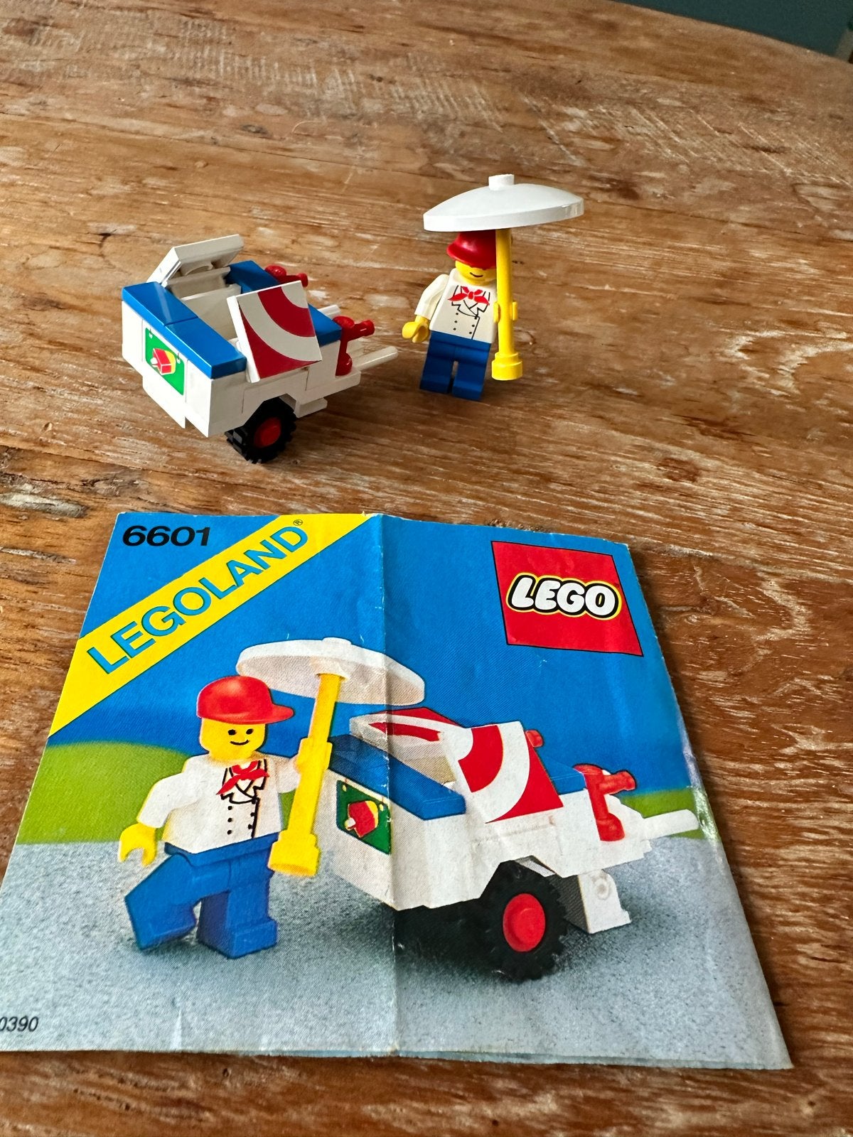 Lego Legoland 6601 IJscowagen met instructies, Gebruikt, Lego, Ophalen of Verzenden, Compleet