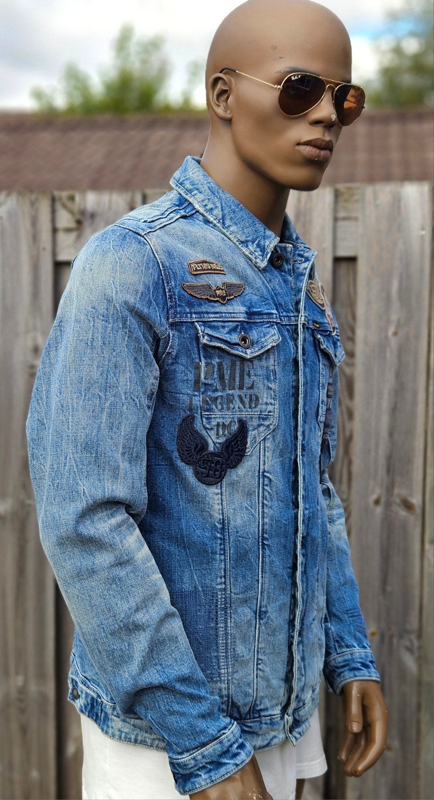 PME Legend Stretch Denim Jacket / spijkerjas maat L, Maat 52/54 (L), Blauw, Ophalen of Verzenden, Zo goed als nieuw