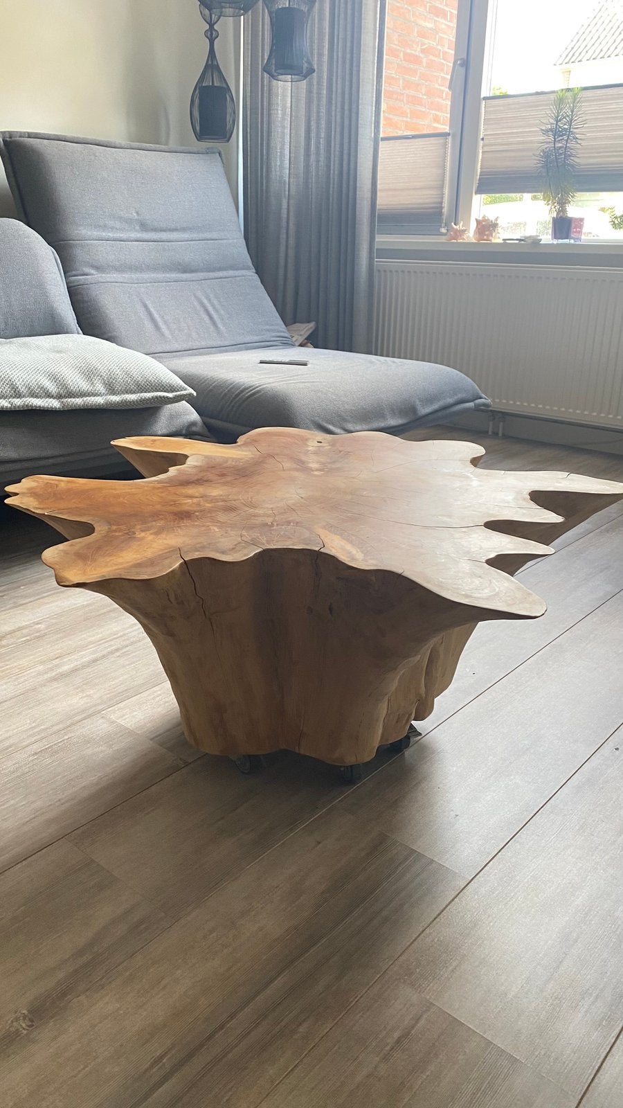 Te koop boom tafel, Ophalen, 50 tot 100 cm, 50 tot 100 cm, Overige vormen