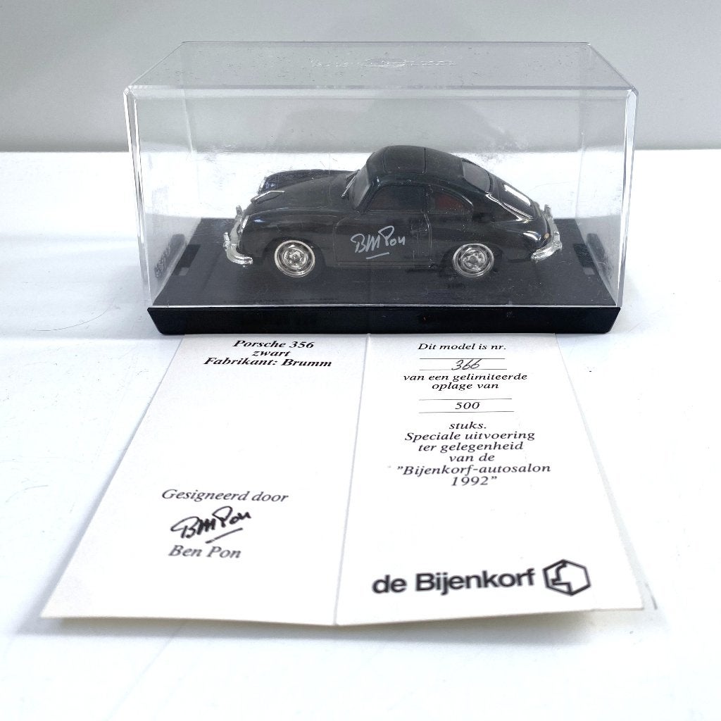 Brumm Limited edition Bijenkorf Salon – Porsche 356 Ben Pon, Hobby en Vrije tijd, Overige merken, Auto, Verzenden, .