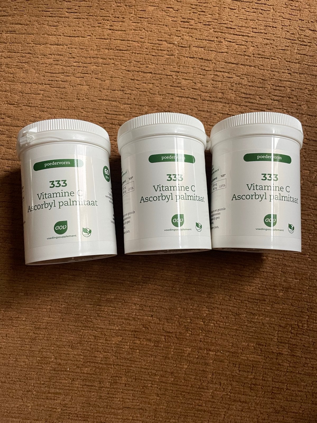 3x AOV 333 Vitamine C Ascorbyl Palmitaat Poedervorm, Ophalen of Verzenden, Nieuw, Poeder of Drank
