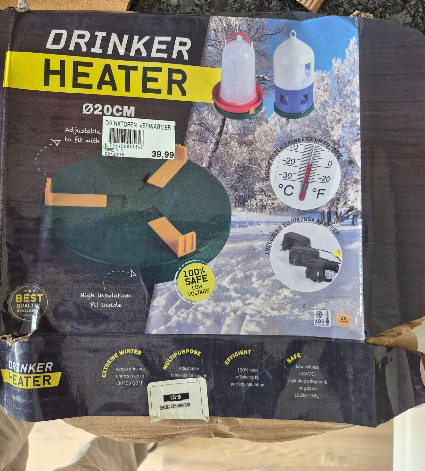 Waterbak of toren verwarmer, Ophalen of Verzenden, Drinken en Voederen