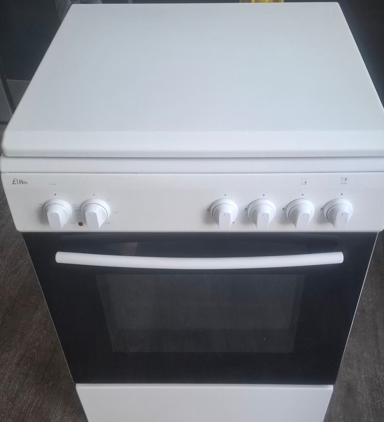 Etna Gasfornuis met Oven - Wit, Ophalen, Gebruikt, 4 kookzones, Gas