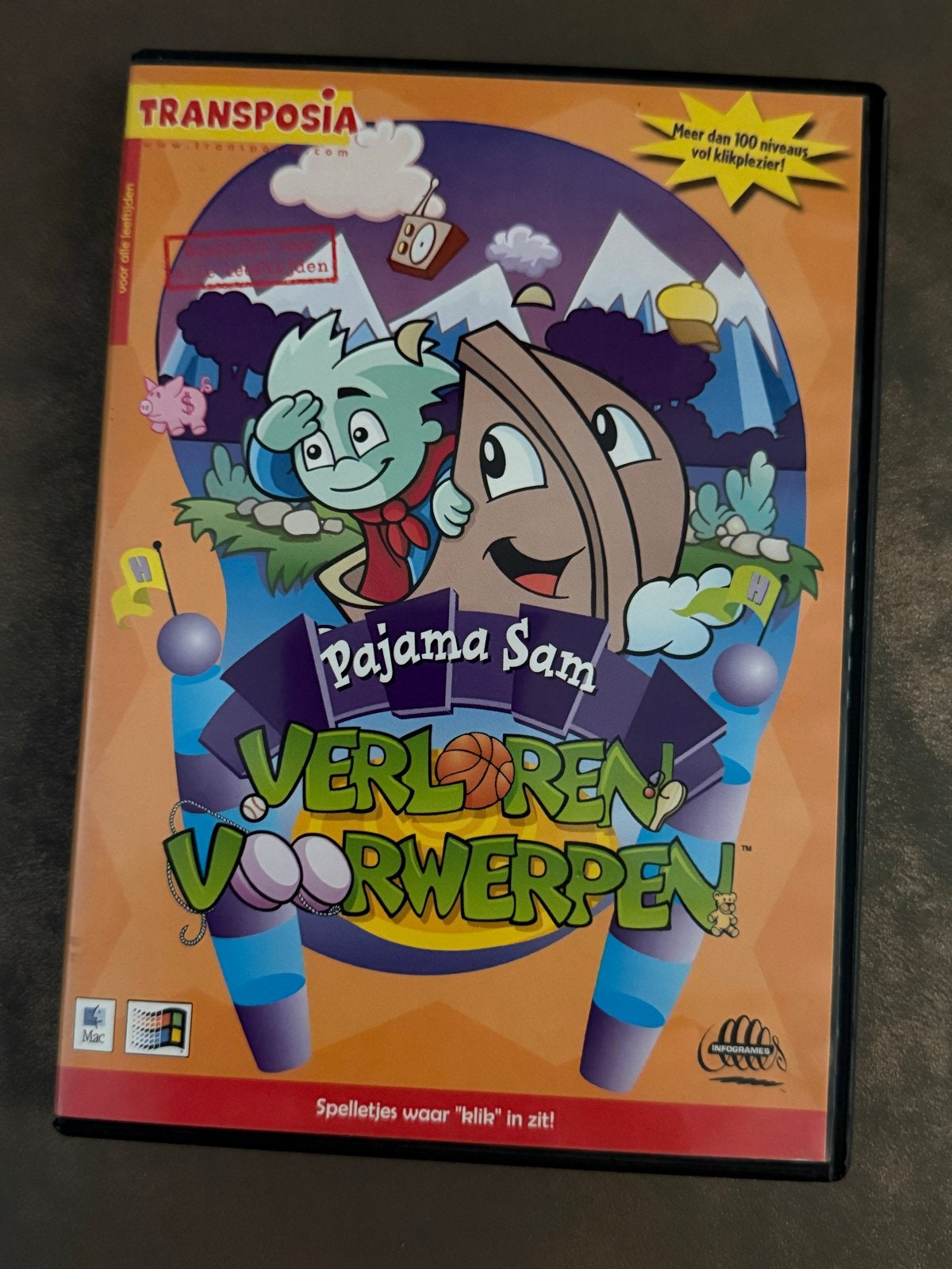 Pajama Sam: Verloren Voorwerpen (PC/Mac) - Educatief spel, Puzzel en Educatief, Gebruikt, 1 speler, Ophalen of Verzenden
