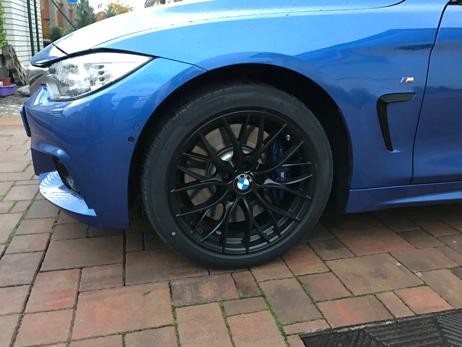 BMW f30 Style 405M originele velgen met Pirelli winterbanden, Ophalen, 18 inch, Gebruikt, Banden en Velgen