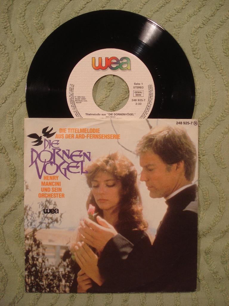 Henry Mancini 7" Vinyl Single: ‘Die Dornenvögel’ (D), Ophalen of Verzenden, Zo goed als nieuw, Filmmuziek en Soundtracks