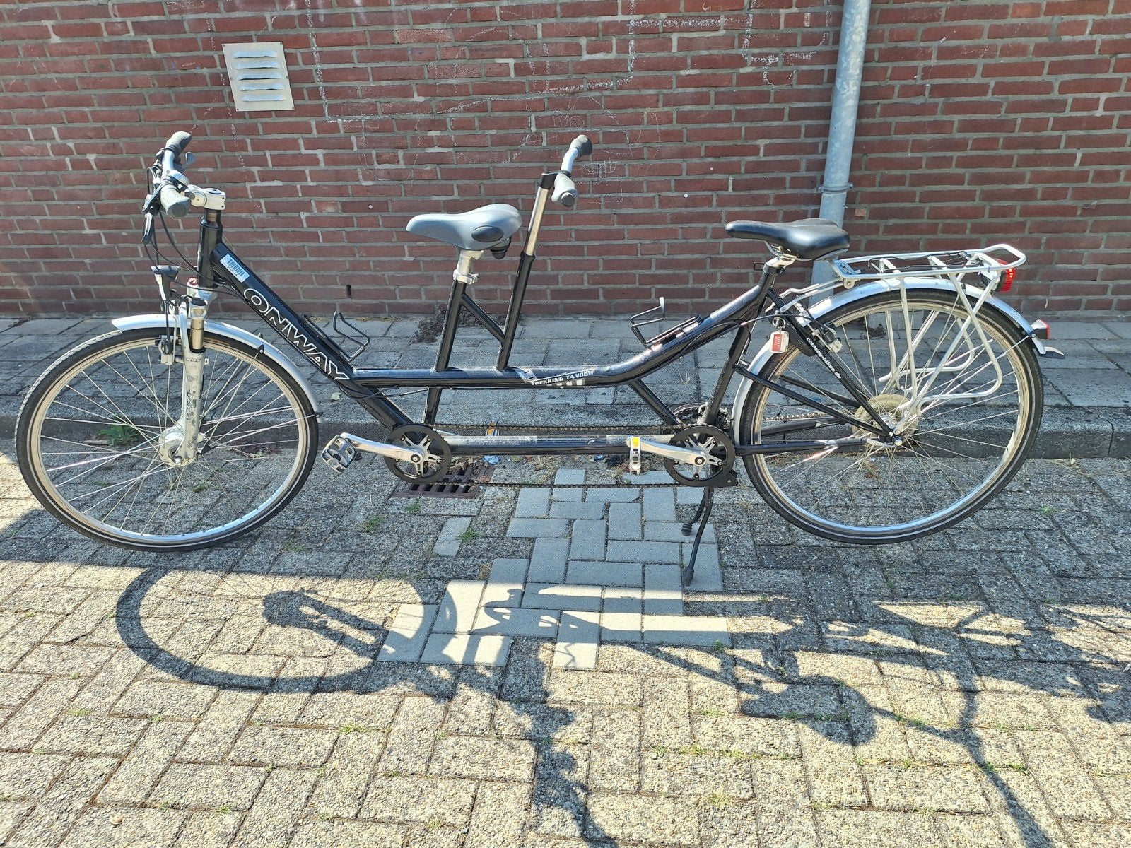 Conway Tandemfiets - Perfect voor duo-avonturen!, Velgrem, 51 tot 55 cm, Meer dan 20 versnellingen, Ophalen