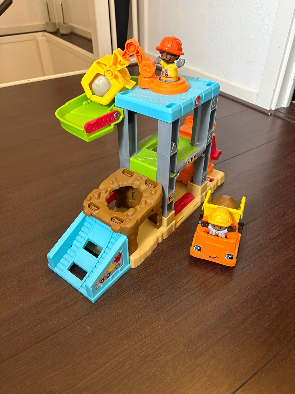 Fisher-Price Little People Bouwplaats met Voertuig, Ophalen, Gebruikt, Jongen of Meisje