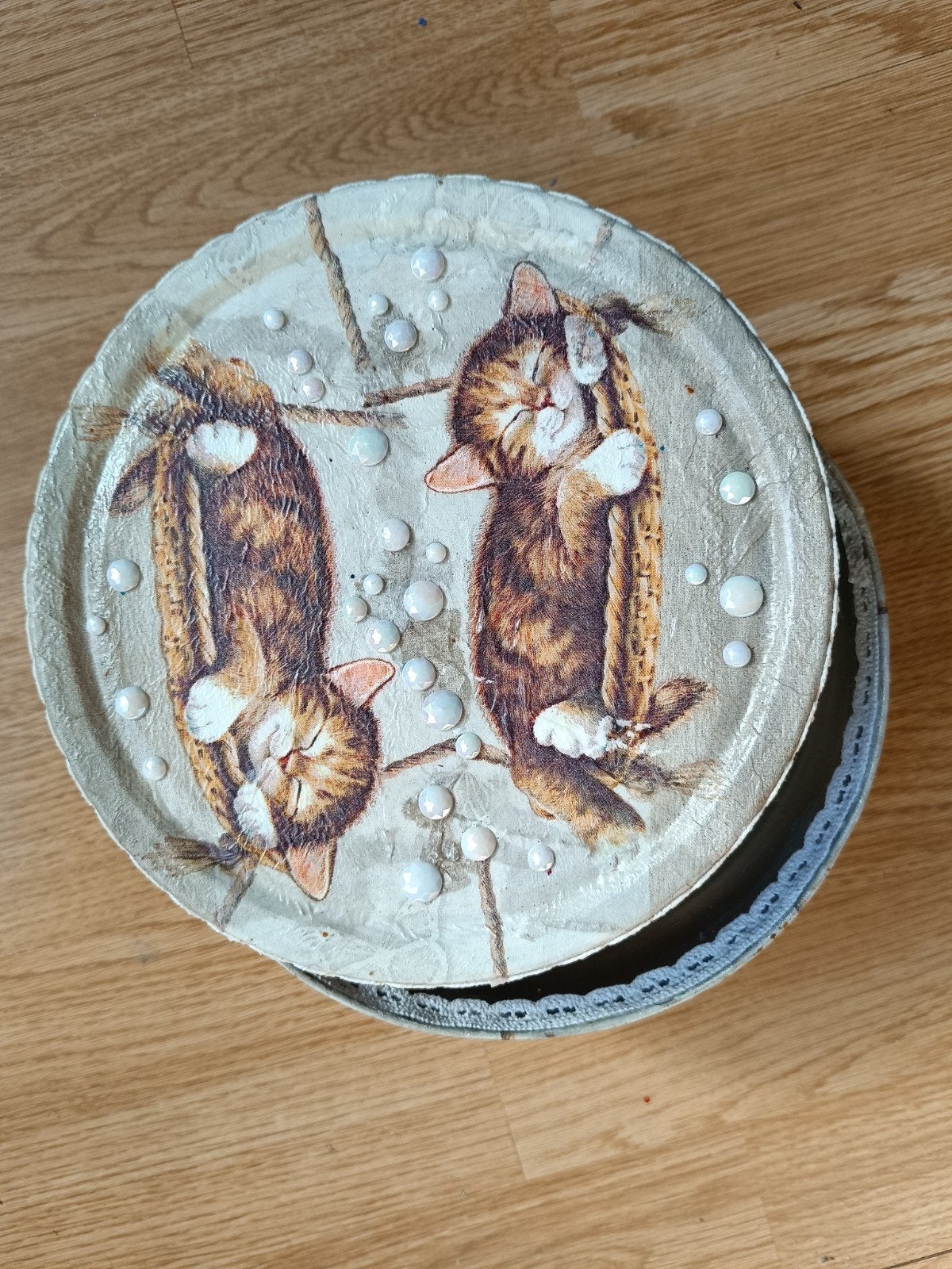 Katten - Sale! - koekjes trommel, Ophalen of Verzenden, Nieuw, Rond