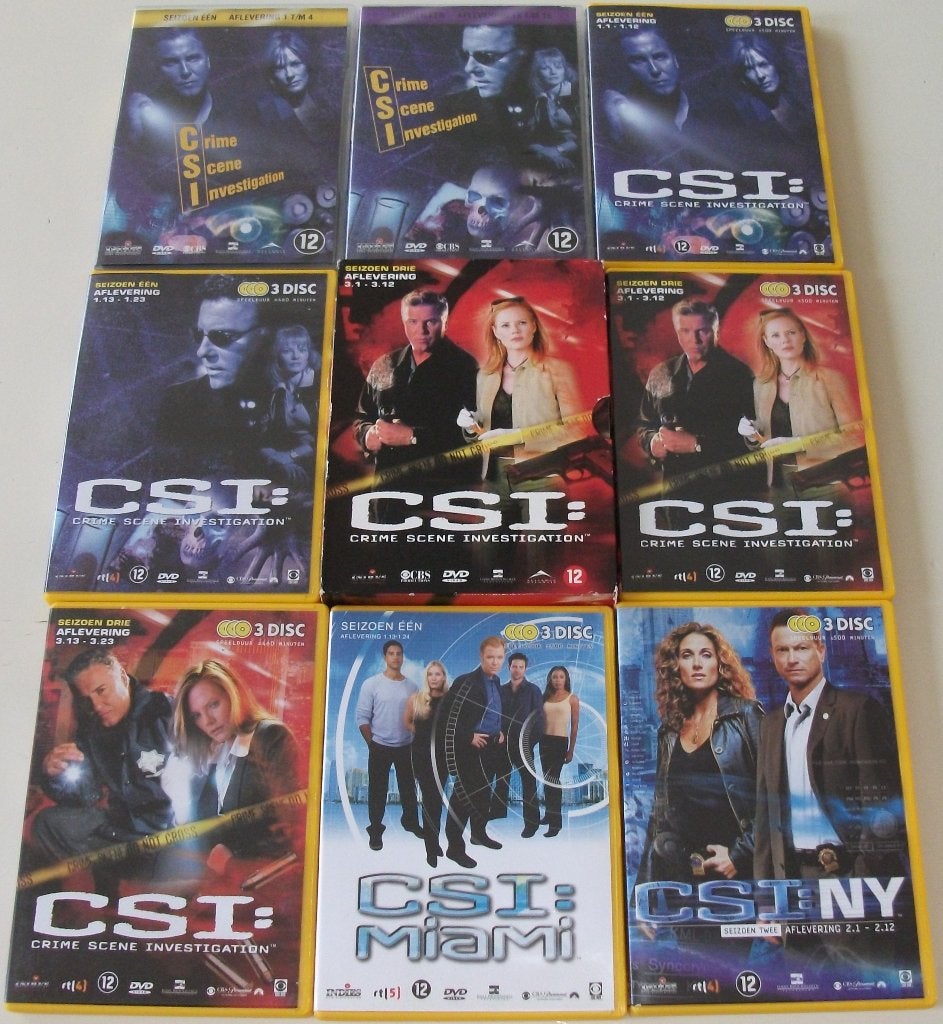 Dvd *** CSI *** 8 stuks, Engels, Misdaad, Ophalen of Verzenden, Zo goed als nieuw
