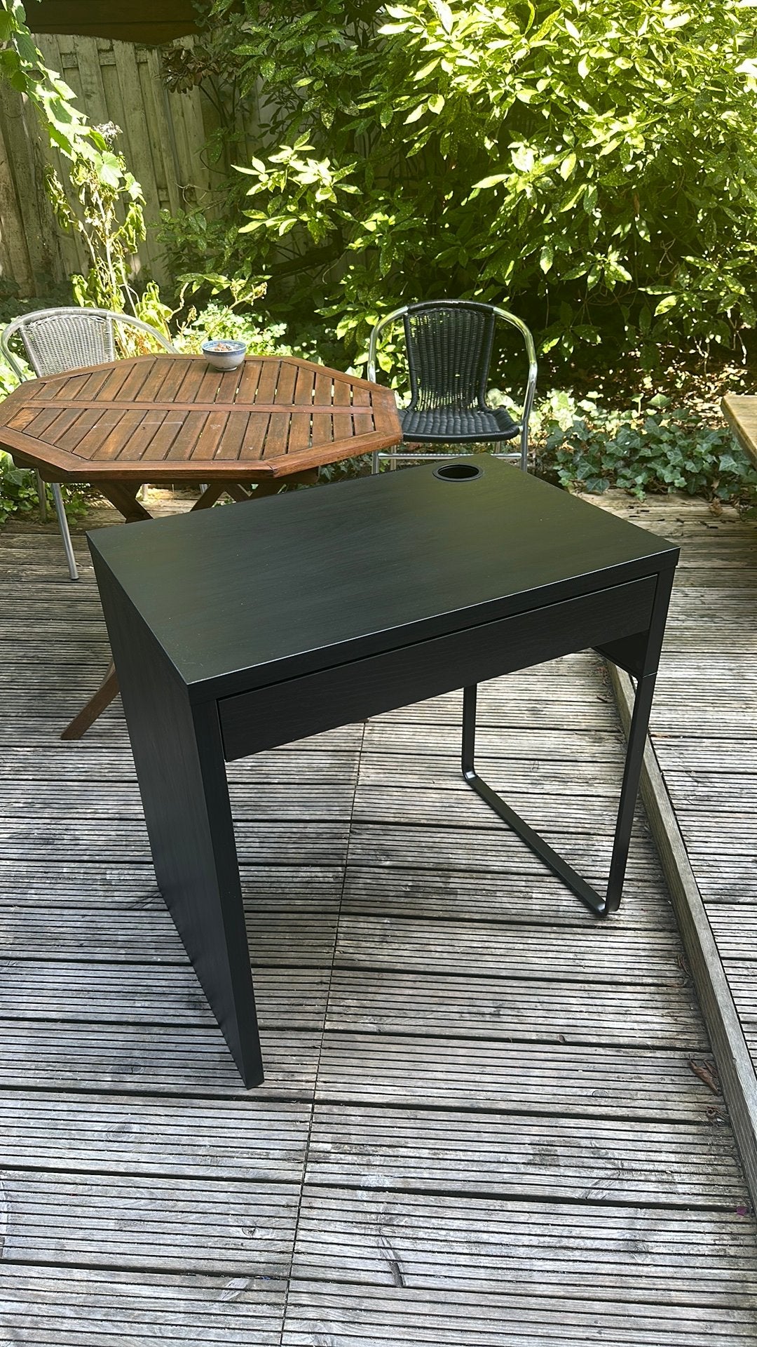 Ikea Desk, Tuin en Terras, Ophalen, Zo goed als nieuw, Rechthoekig, Hout