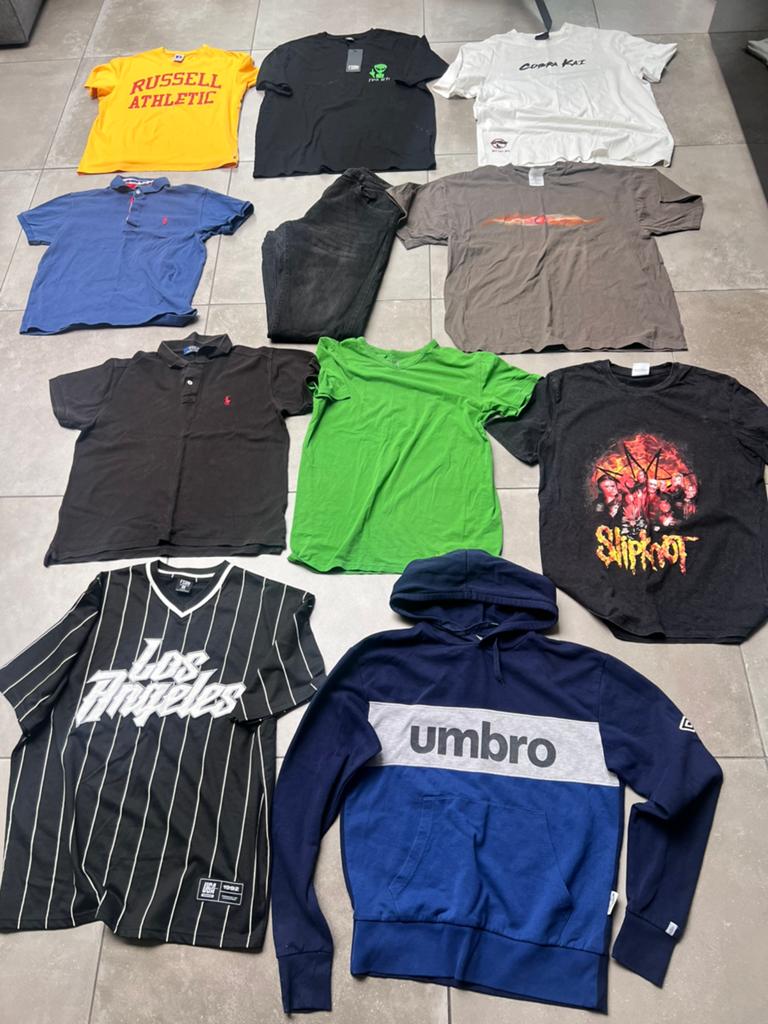 HEREN MERKKLEDING / MERK KLEDING PAKKET L / XL BIJNA GRATIS, Kleding | Heren, Heren-kledingpakketten, Ophalen of Verzenden, Zo goed als nieuw