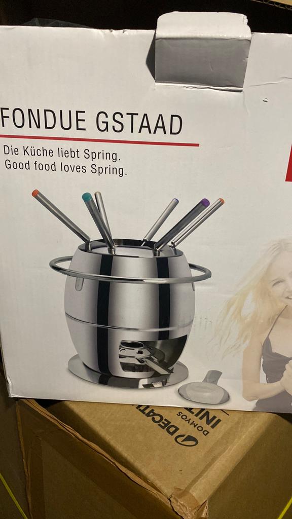 Fondueset, Ophalen, Nieuw, Brander, Fondueset