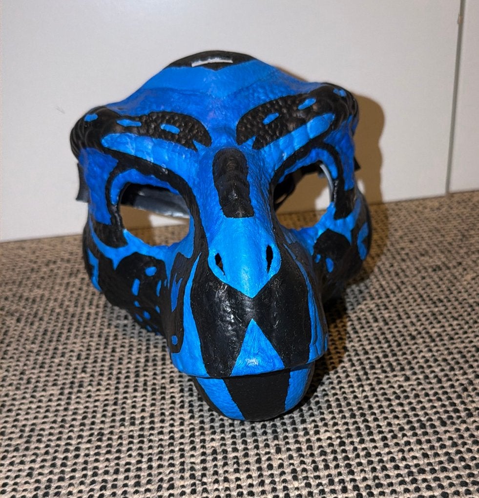 Fursuit dino mask, Hobby en Vrije tijd, Kostuums, Theaterbenodigdheden en LARP, Ophalen of Verzenden, Zo goed als nieuw, Accessoires