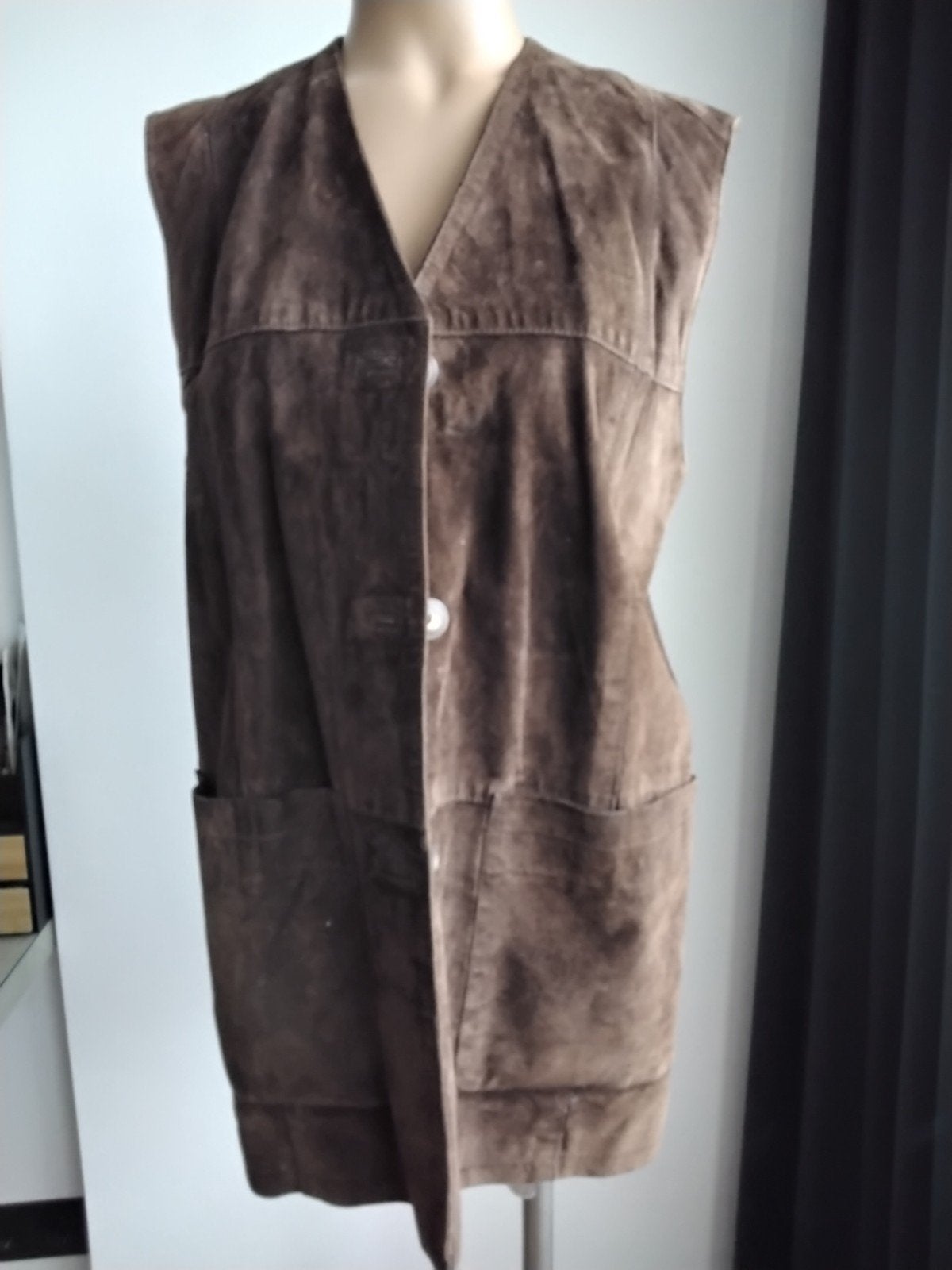 Cianelli Company suède jasje/gilet - Maat 38/40 (M), Maat 38/40 (M), Cianelli, Bruin, Ophalen of Verzenden