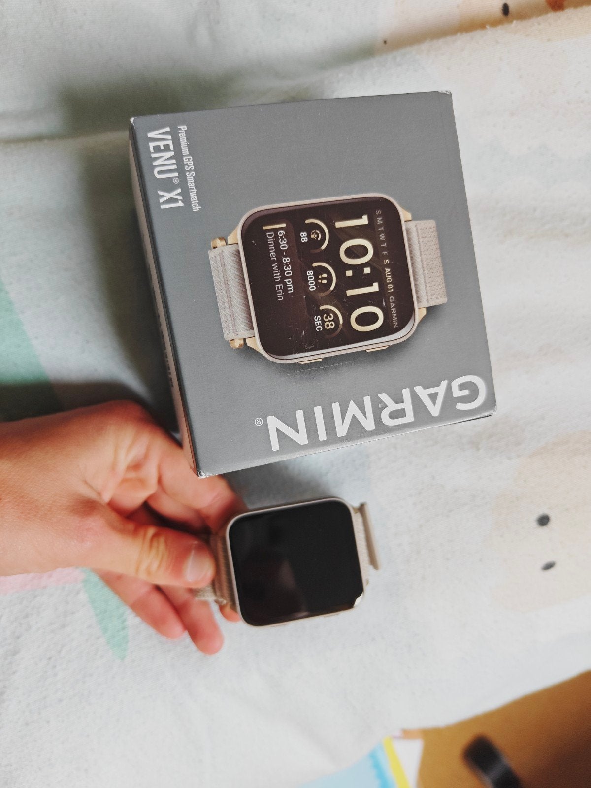 Garmin Venu X1 Smartwatch - Zo goed als nieuw, Zwart, Garmin, Ophalen of Verzenden, Zo goed als nieuw