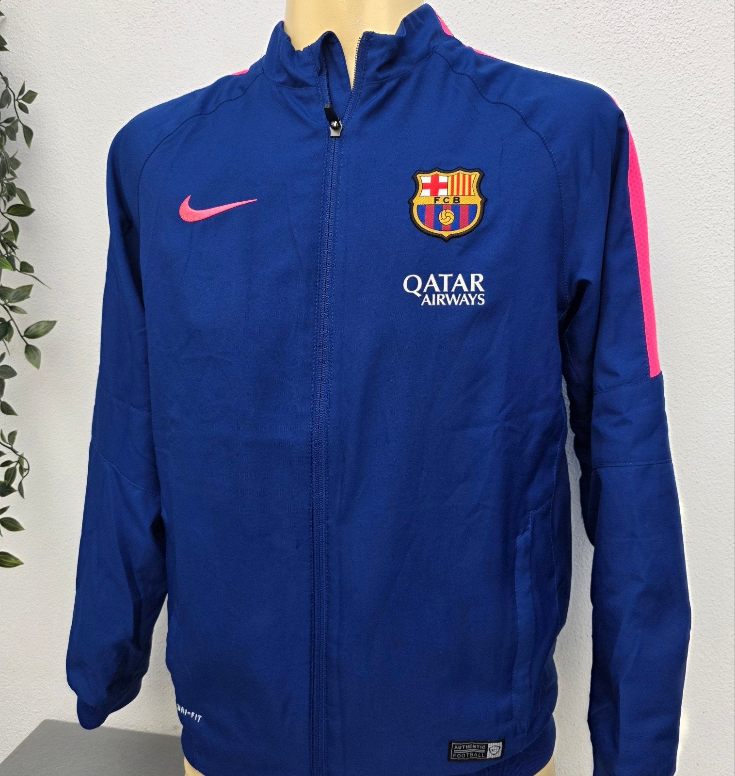 Nike FC Barcelona Trainingsjack - Maat 158/ 170, Maat XS of kleiner, Ophalen of Verzenden, Zo goed als nieuw