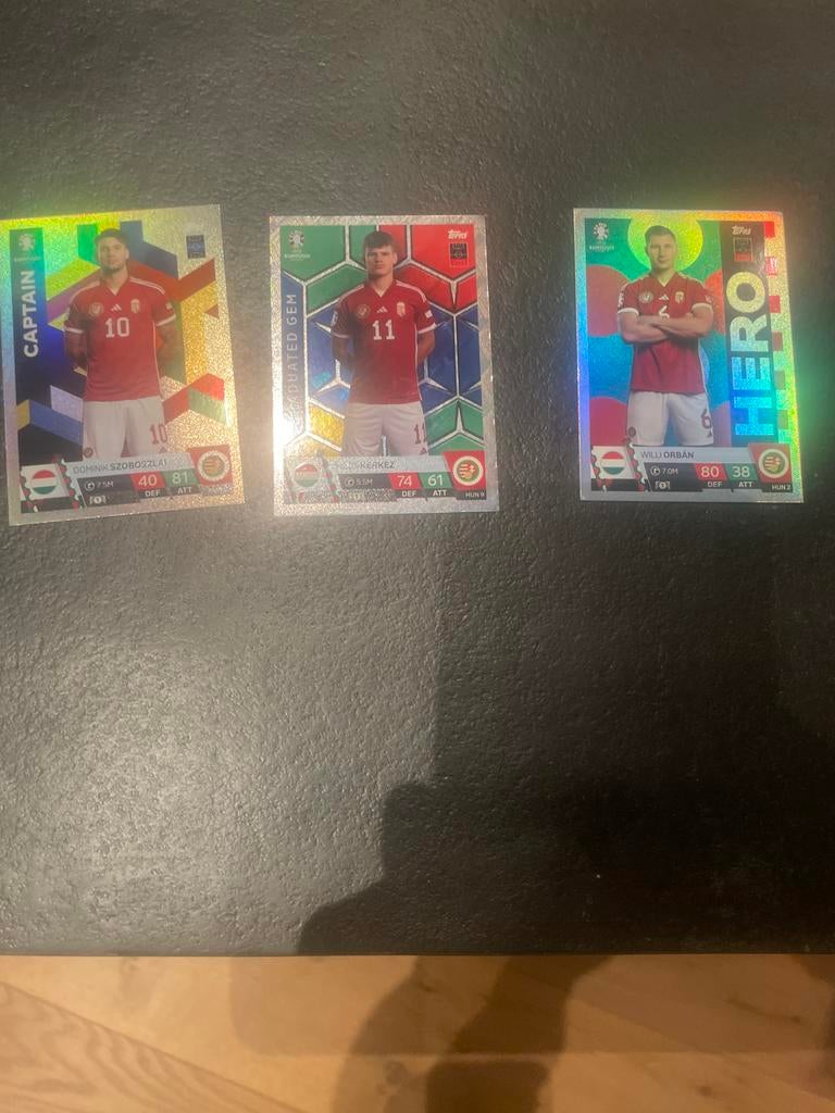 Topps Match Attax Euro 2024 Hongarije Kaarten, Ophalen of Verzenden, Zo goed als nieuw, Overige sporten, Spelerskaart