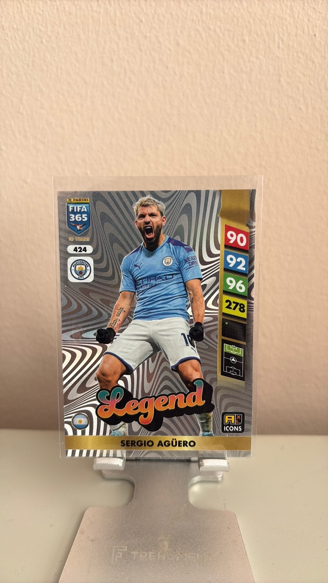 Panini legend sergio aguero, Verzenden, Zo goed als nieuw, Plaatje
