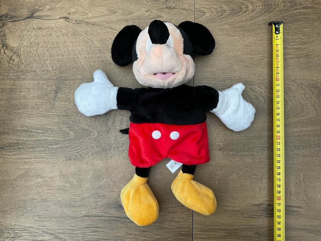 Nieuwe zgan Disney Mickey Mouse knuffel handpop, Ophalen, Mickey Mouse, Nieuw, Knuffel