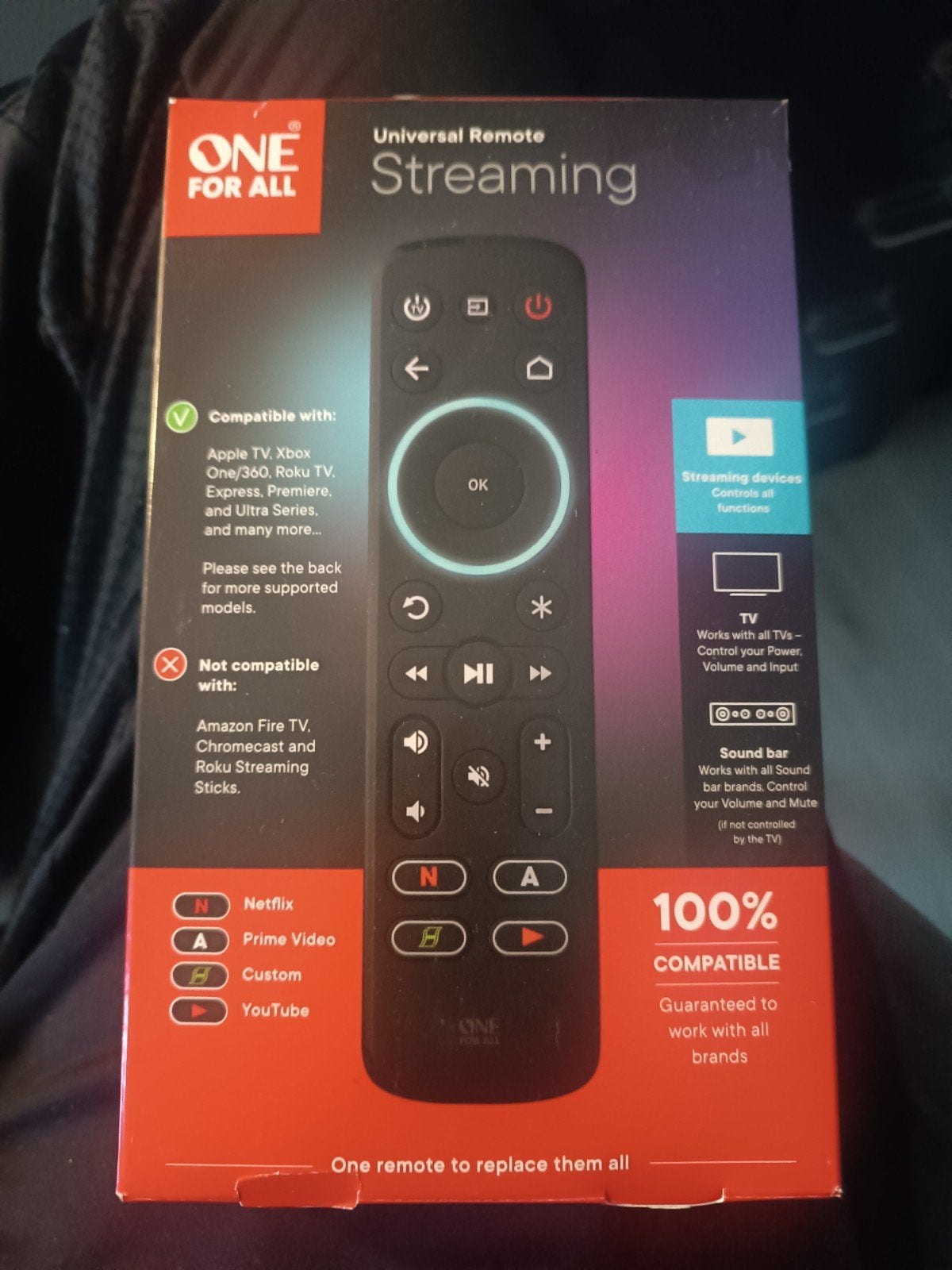One For All Streamer Remote Universele Afstandsbediening, Audio, Tv en Foto, Ophalen, Zo goed als nieuw