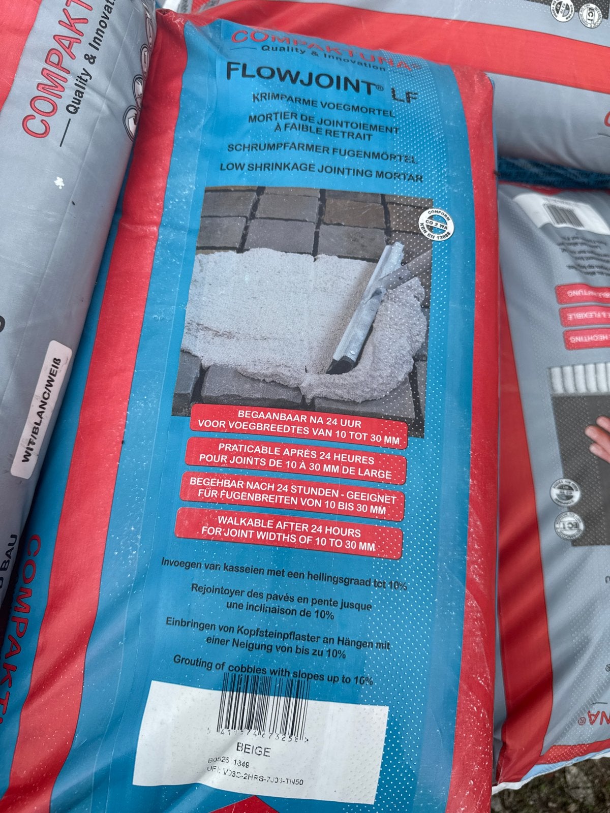 Krimparme Voegmortel voor Flagstones - Beige, Overige typen, Nieuw, 10 m² of meer, Overige materialen