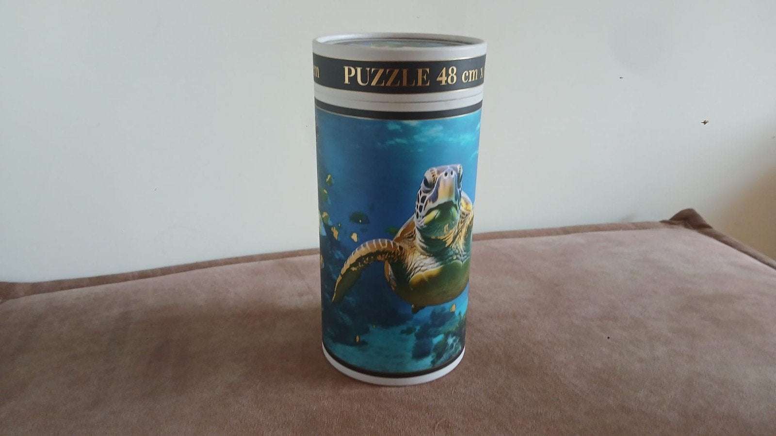 Puzzel 1000 stukjes - Onderwaterwereld met schildpad, Ophalen of Verzenden, 500 t/m 1500 stukjes, Gebruikt, Legpuzzel