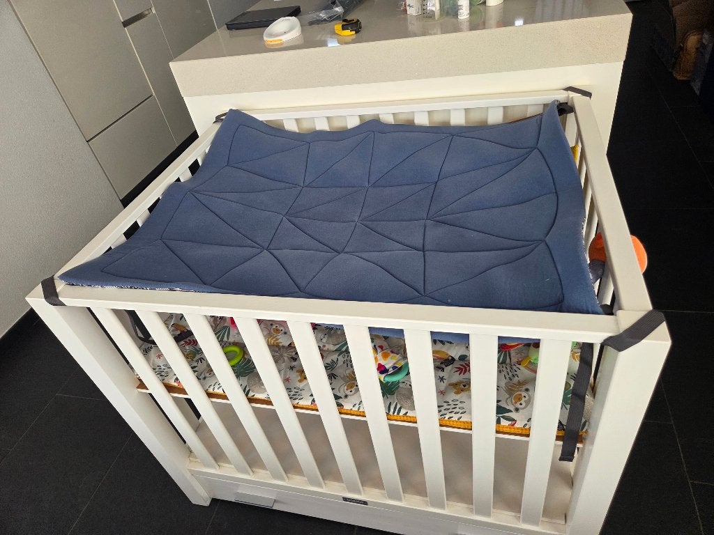 Babyhangmat voor over box hangloose blauw, Ophalen of Verzenden, Zo goed als nieuw