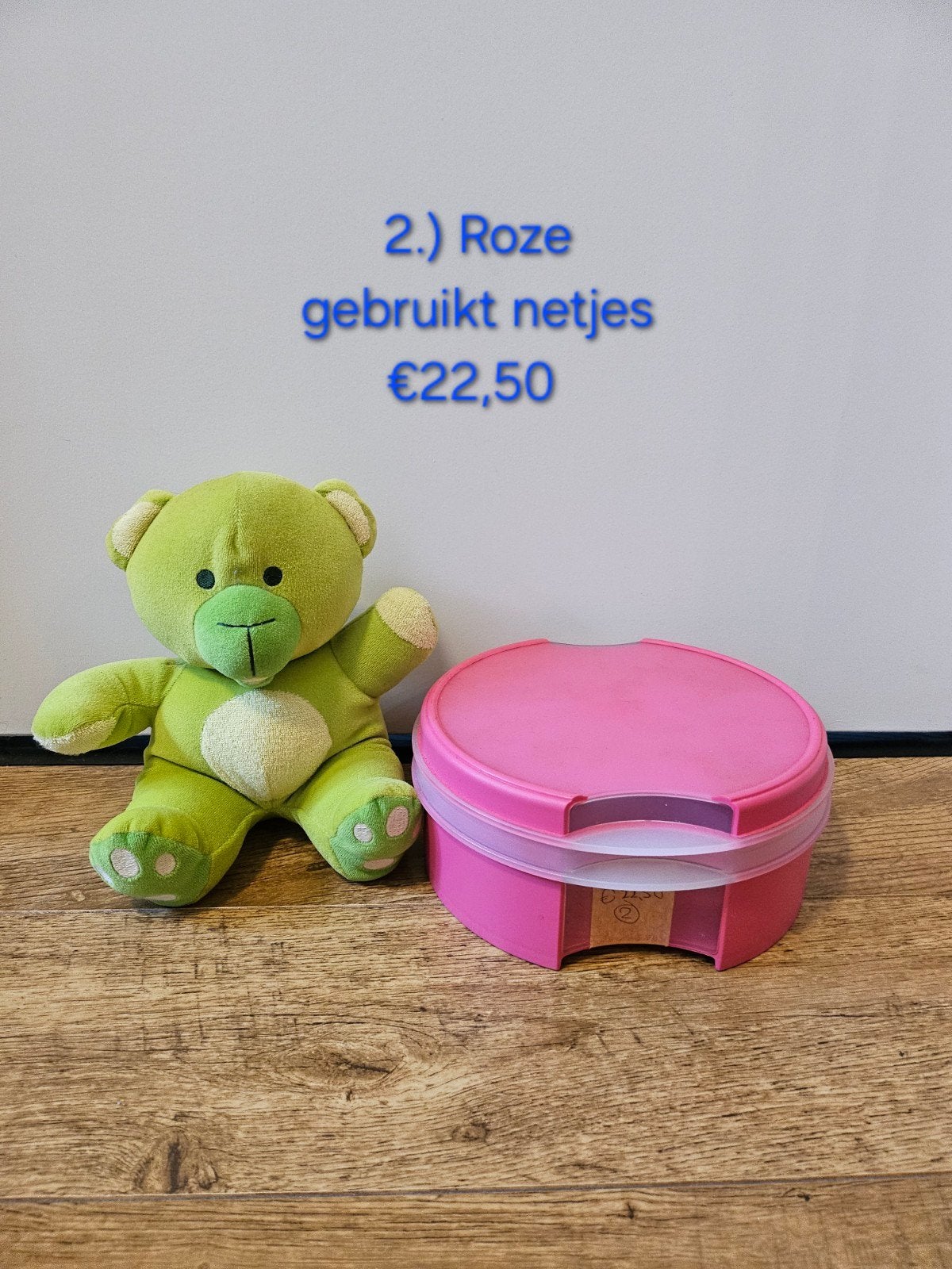 2.) Tupperware roze vensterdoos koektrommel €22,50, Gebruikt, Overige kleuren, Bewaardoos, Ophalen of Verzenden
